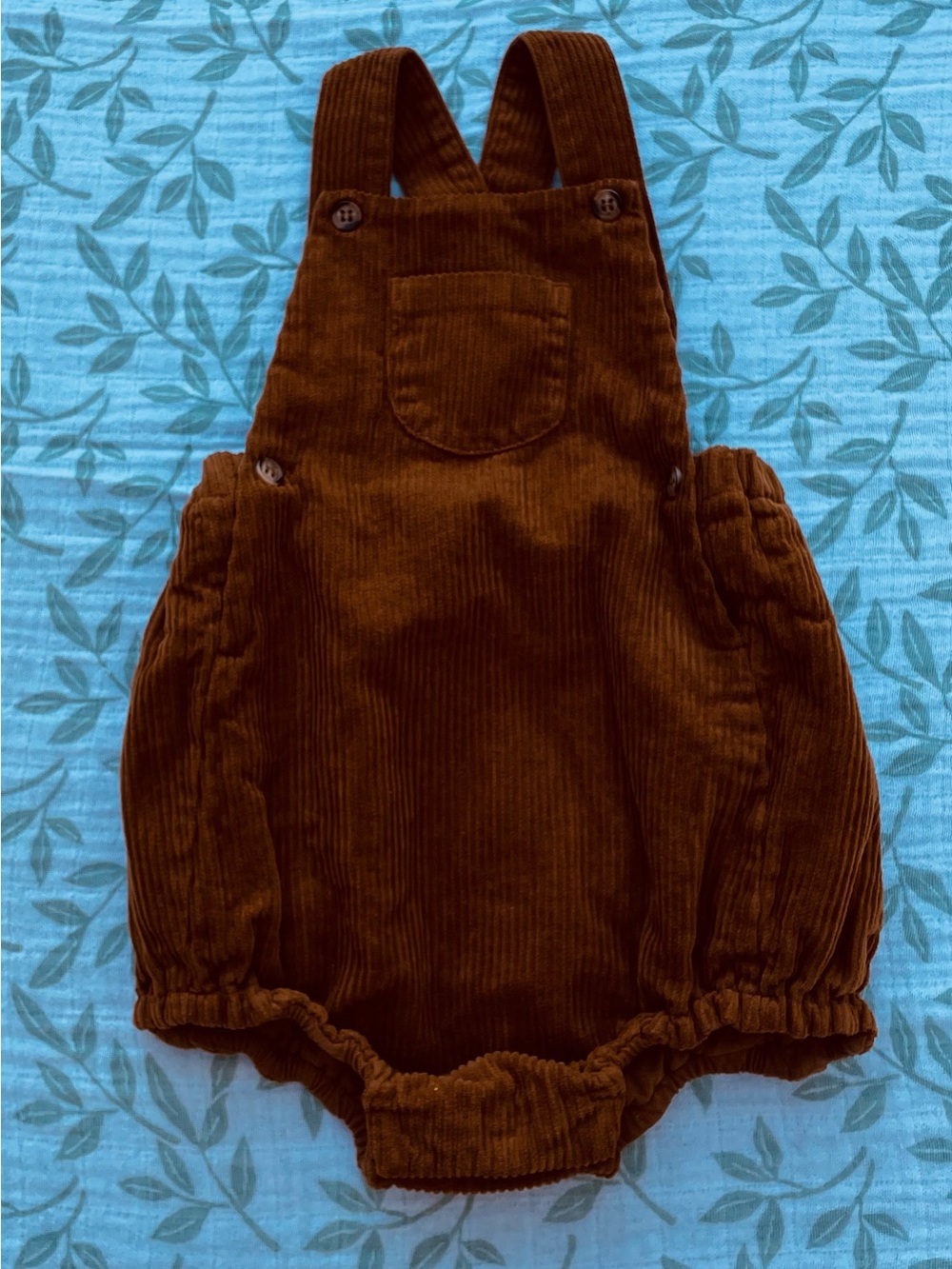 The Simple Folk- Corduroy Bubble Overalls 9-12M